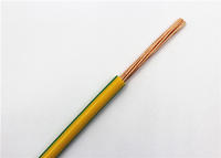 Yellow Green Single Core Heat Resistant Cable Copper Core PVC Insulation Wire