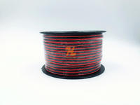 Plastic tray red and black speaker cable